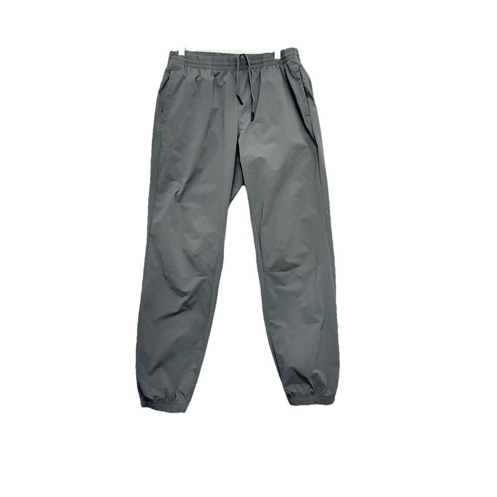 VRST Training Track Jogger Pants‎ Mens M Gray Nylon Lightweight Wicking Stretch